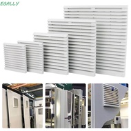 EGALLY Shutters Fan Grille, Without Fan White Cabinet Ventilation Filter, ABS Fan Filter