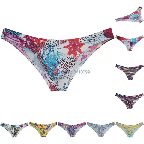 Men's Fitness Cheeky Pouch Briefs Pucker Rear Bodybuilding Posing Trunk Bikini Underwear