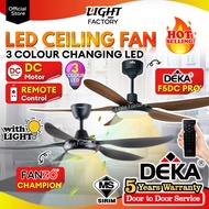 💡LED CEILING FAN💡DEKA F5DC LED PRO / FANZO TURBO LED Champion / ECOLUXE ECO-556LED DC Motor Ceiling 