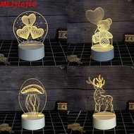 MEIJIAJIA creative bedside 3D night light children kindergarten bedroom study cartoon gift small table lamp