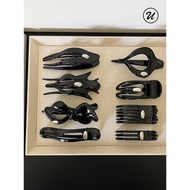 B2U Korea Imported J.Ram Metal Label Black Retro Dovetail Clip Series Classy Girl Fashion Clamp