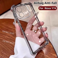 Colorful Casing For Huawei nova Y74 Y73 4G 2026 Nova Y 74 73 NovaY74 NovaY73 Clear TPU Phone Case Bl
