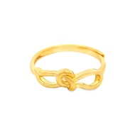 Top Cash Jewellery 999 Pure Gold Twisted Knot Ring