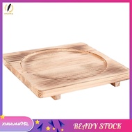 [xinhuan75l.] Wood Pot Holder Wooden Trivets Bowl Trivet Hot Stone Pot Mat Korean Dolsot Plate Base 