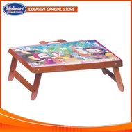 KAYU Idolmart Children's Folding Study Table Wood Texture Character - Bogor Study Table