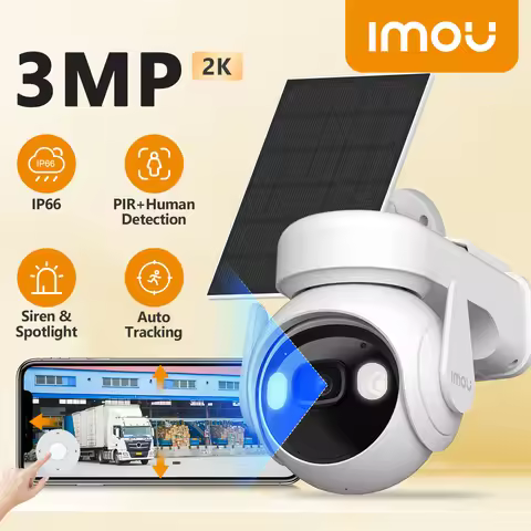 IMOU Cell PT Lite 3MP Battery Camera With Solar Panels Colorful Night Vision Security Protection Wif