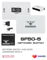 NETWORK SWITCH  HUB 10/100 COMMANDO SF50-5