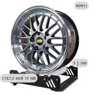 (4วง) ล้อแม็กลาย BBS/WP031  ขอบ17 กว้าง 7.5นิ้ว 5รู 100 ออฟ 35 ฺHB