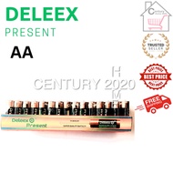 DELEEX Present AA Batteries 1.5V Super Quality Battery 60pcs/box