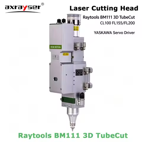Original Raytools BM111 3D TubeCut Laser Cutting Head YASKAWA Servo Driver High Performance Auto Foc