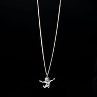 跳海實驗銀飾項鏈中性極簡男女設計師款涅槃nirvana吊墜百搭