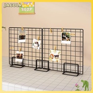 JACOLR Storage Rack, Metal Grid Frame Display Rack, Modern with Base Grid Jewelry Booth Rack For Gri