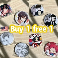 🇲🇾Buy 1 Free 1‼️Second-hand official anime Japan Badge. Anime peripherals，goods . Anime badge .