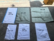 Empty Sack 50pcs (50kg 21x38). (25kg 19x29). (18x24). (14x22). (26x40) (38x40) Thick Sack Sako for s