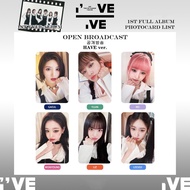 IVE Have Version PhotoCards IVE Wonyoung Photo Cards IVE Album Ive IVE Lomo Cards LIZ YUJIN Gaeul Re