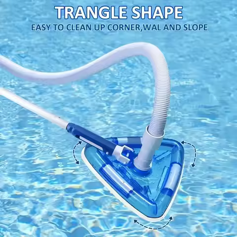 Pool Reinforced Suction Head Transparent Triangular Suction Head Pool Cleaning Supplies