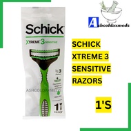 Schick Xtreme3 Sensitive Razor 1's
