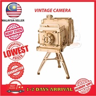 [1 set] Puzzle Model Building 3D Brain Training Wooden Puzzle Robotime 3D DIY Building Lego