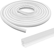 Newest 16.4FT/5M Silicone LED Channel System, U Shape 12x12mm DIY LED Neon Rope Light IP67 Waterproo