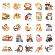 102 Zhang Acai and Meow Stickers Good-looking Cartoon Cute Pet Exquisite Cute Hand-Painted Best Selling Classy Phone Case DIY Laptop iPad Journal Decoration Stickers Waterproof