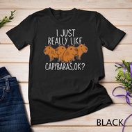 Cotton men's T-shirt  Capybara Lover Funny Kids Women Cute Capybara T-Shirt Unisex T-shirt XS-3XL