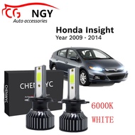 6000K white LED Headlight Bulbs TE Low Beam (40w) set of 2 for Honda Insight 2009-2014