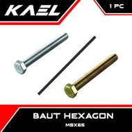 Hexagon Bolt 8 x 65 8X65 M M8x65 P Pitch 1 Key K 12 Bolt HexBolt