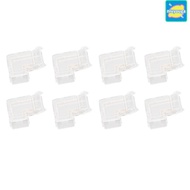 NIUYO 8pcs LED Strip Light Connector, Solderless COB COB Connector, Durable Transparent LED Connecto