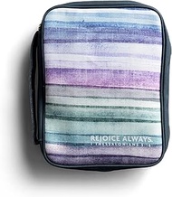 DaySpring - Rejoice Always - I Thessalonians 5:16 - Canvas Bible Cover, 10 1/4" x 7 1/4" x 2" (J8760
