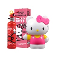 [特價]正德防火│Hello Kitty家用強化液滅火器(俏皮紅)+造型底座