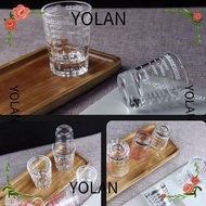 YOLANDAGOODS1 Espresso Shot Glass, Espresso Essentials Heat Resistant Shot Glass Measuring Cup, Replacement Universal 60ml Measuring Shot Glass