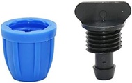 Durable 30pcs 8/11 Hose End Plug Lock Nut 3/8 Irrigation Drip Stopper Water Seal Garden Hose Tools (Color : Blue)