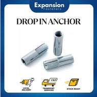 Drop In Anchor / Anchor Plug / Wall Plug 1/4 / 5/16 /3/8 /1/2 /5/8