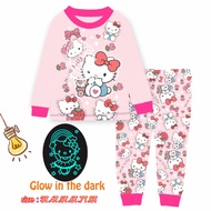 Cuddle Me 3-8 Years Old Kids Pyjamas / Glow in the Dark Children Sleepwear / Kids Pajamas Set