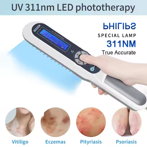 311nm UVB Ultraviolet Phototherapy Instrument Vitiligo Treatment Ultraviolet Lamp Laser Psoriasis La