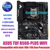 Used ASUS TUF B560-PLUS WIFI DDR4 LGA 1200 ATX Motherboard Compatible with Intel 10th 11th Gen Proce