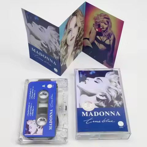New Madonna Ciccone True Blue Magnetic Tape Album Cosplay Cassettes Soundtracks Box Recorder Car Wal