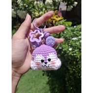 Mang Bt21 character crochet keychain