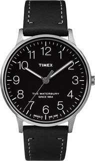 Timex Waterbury Classic Black Dial Stainless Steel Mens Watch TW2R25500