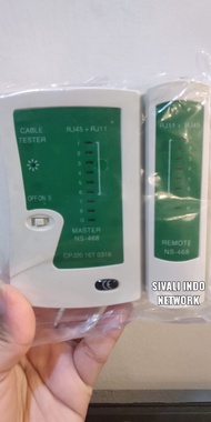 LAN Tester / RJ45 dan RJ11 TESTER TANPA BATERAI/TAMBAH BATERAI