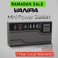 ( 1 -2 Day Receive ) VANPA 200W Mini Portable Power Station Backup Battery Large Powerbank With AC/DC/PD/USB/ Output