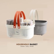 BSU Basket Storage With Handle Easy Carry Portable Shower Bathroom Kitchen Office Bakul Plastik Mandi Penyimpan Barang