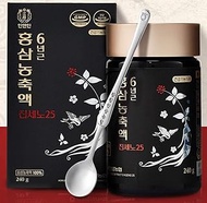 [Gangwoninsam] Korean Red Ginseng Extract Ginseno25 240g / 8.46 fl. oz– Contain 100% 6 Year Korean Red Ginseng Extract, Healthy Korean Food (Ginseno25 240g)