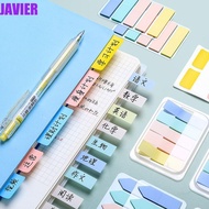 JAVIER Sticky Notes Fresh Morandi Color School Supplies Morandi Color Planner Sticker Point It Marker To Do List Memo Pad