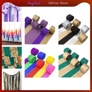 MagiDeal 6 Rolls Crepe Paper Streamers Decorative for Thanksgiving Engagement Anniversary