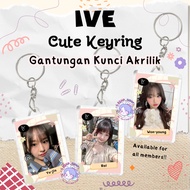 GANTUNGAN Acrylic Keychain IVE Permber Rei Yujin Liz Leeseo Wonyoung Gaeul