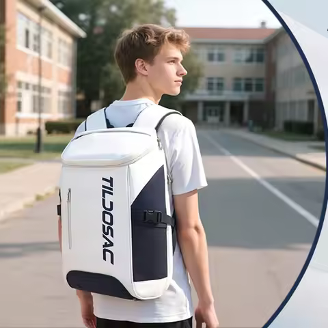 Unisex Padel Pickleball Racquet Backpack Waterproof Large Capacity Badminton Pickleball Racket Bag P