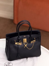 Hermes Birkin 30黑金Box皮
