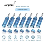 10 Pcs Dr Pen M8S Cartridge Needle 12/ 18 /24 /36 /42 Pin Nano Bayonet Cartridge Replacement Head Fo