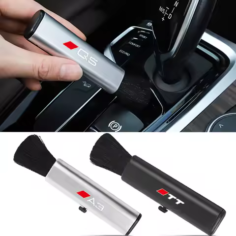 Retractable Car Cleaning Brush Center Console Cleaning Tools For Audi Sline A3 A4 A5 A6 A7 A1 A2 A8 